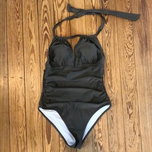 Cupshe Olive Halter Swimsuit NWT